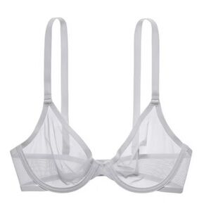 NWOT CUUP‎ The Plunge-Mesh Bra Gray Various Sizes